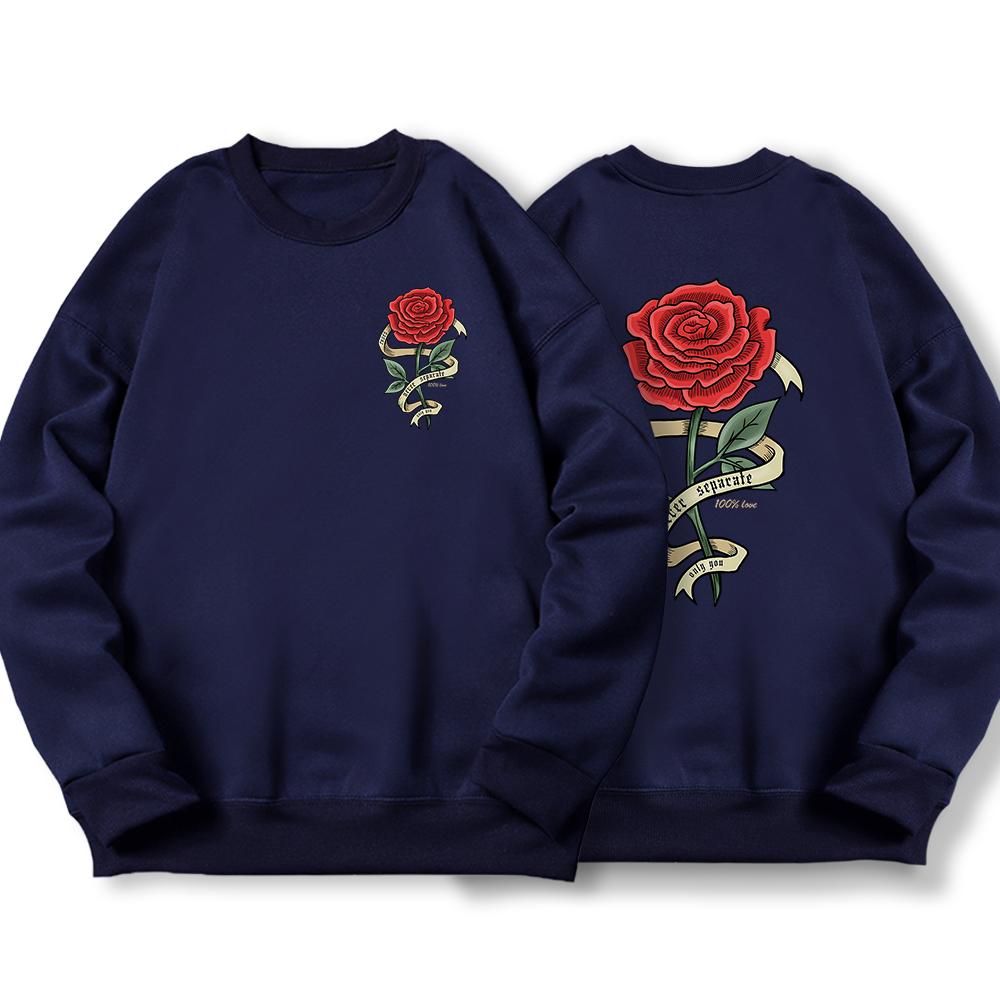 

Красные розы, завернутые в ленты, печать, мужские толстовки с капюшоном, осенние теплые флисовые толстовки, простая мягкая толстовка с капюшоном, повседневный женский пуловер 3XL темно-синий