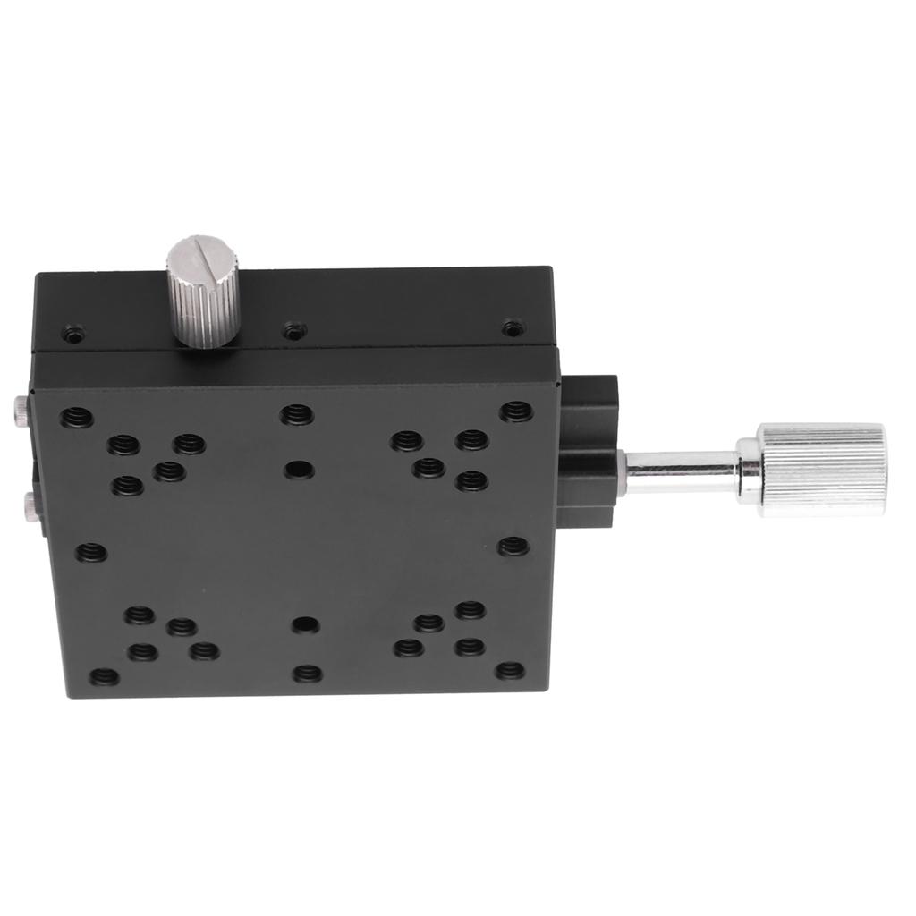 Manual Sliding   Aluminum Alloy Linear Stage with Dovetail   and Knob Control for X S C 60 60mm 30m Accuracy
