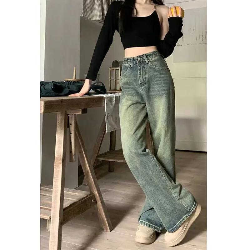 

Вінтажні жіночі широкі джинси Harajuku Baggy Denim Trousers Oversize Grunge Streetwear Y2k Autumn Pants Korean Fashion XXL