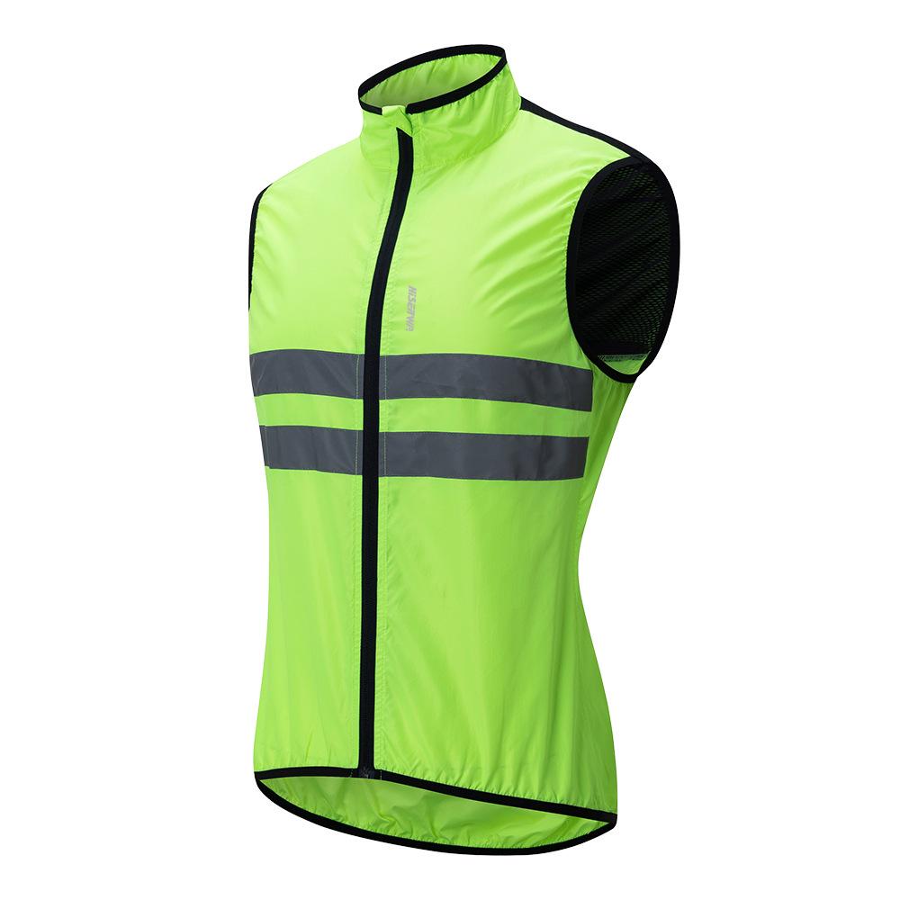Unisex Reflective Windproof and Water-Repellent Vest for Cycling, Hiking, and Mountain Climbing