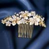 Alloy Bride's Hair Comb Rhinestone Hair Accessories Fashion Flower Hairpin  Festive Gifts
