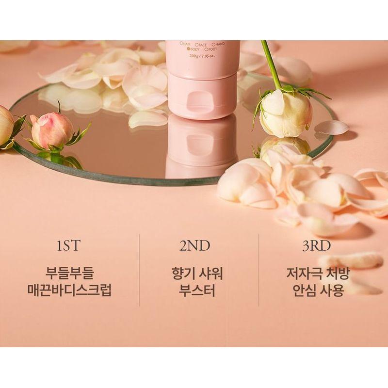 plu - Pink Floral Body Scrub