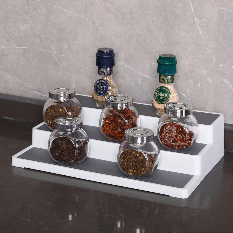 Wuta 3-Tier Extendable Kitchen Spice Rack Organizer