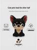 Evil Chihuahua Plush Doll - Creative Desktop Pet Ornament & Children's Birthday Gift