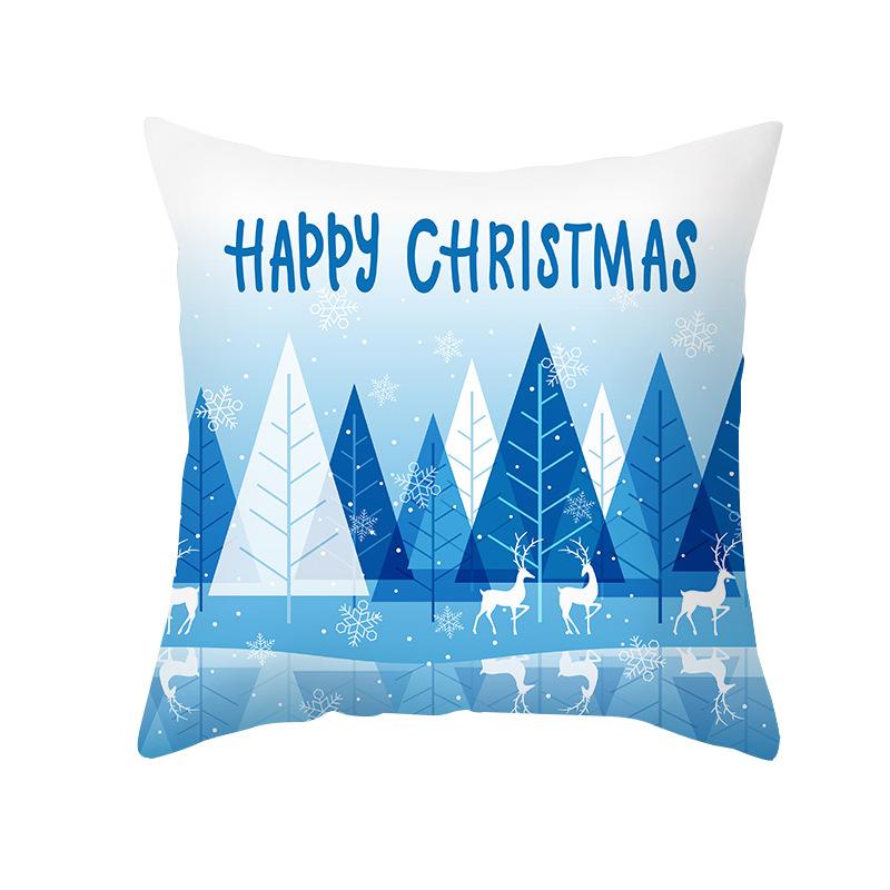 Christmas Pillow Case Small Animal Print Peach Skin Pillow Case Home Pillow Sofa Cushion