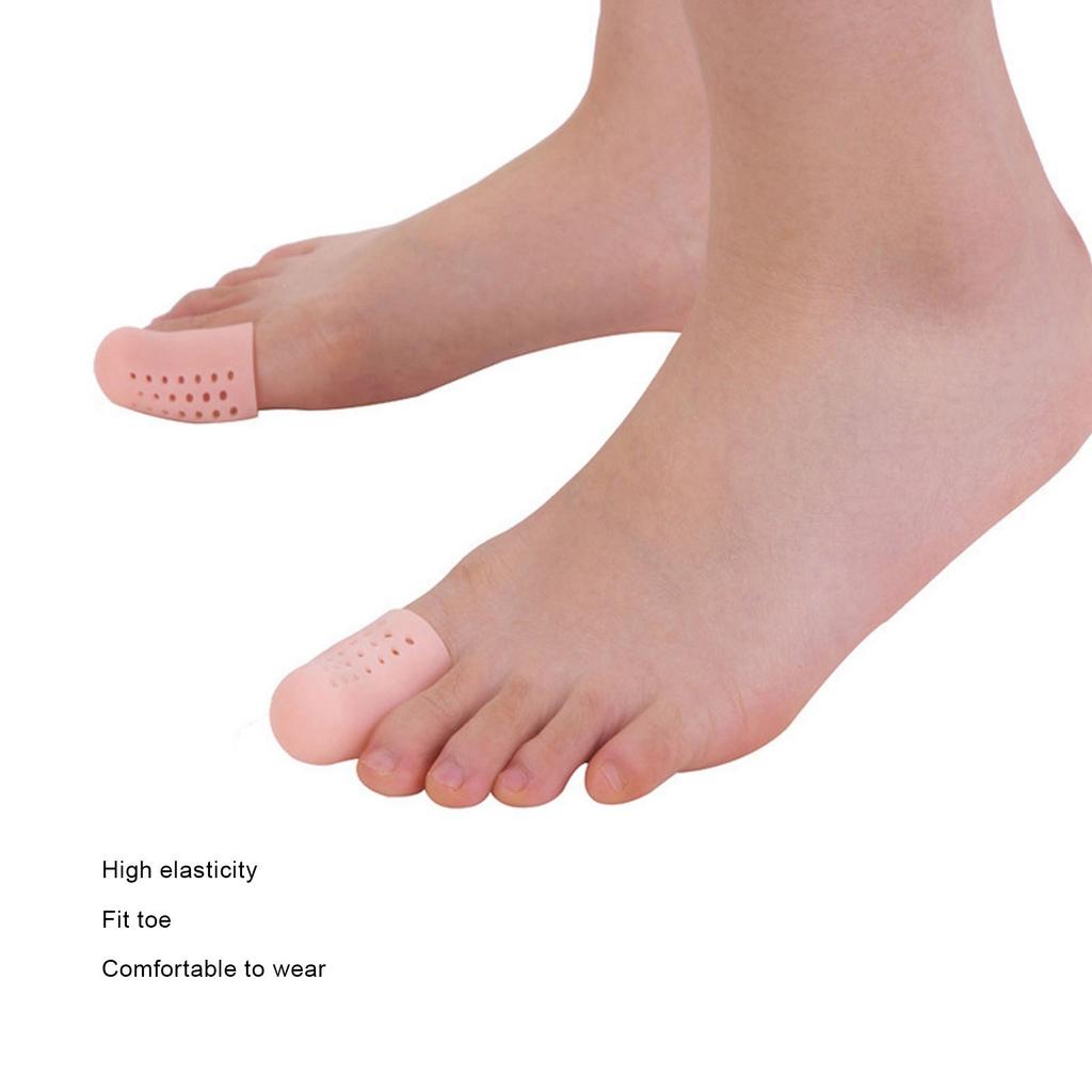 10pcs Finger Toe Cap Silicone Breathable Finger Toe Protector for Calluses