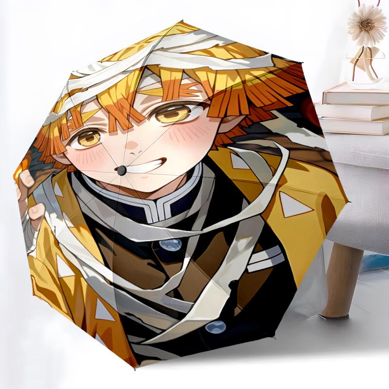 Printed Nezuko Demon Slayer Agatsuma ZenitsuPrinted Folding Umbrella,Outdoor,Leisure,And Travel Umbrella,Durable Umbrella Fabric,Birthday And Holiday
