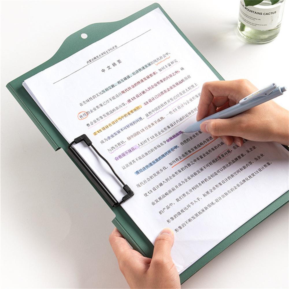 A4 Board Clip Folder Document Clipboard Writing Pad Document Holders Board Organizer Memo Clip School Stationery Office Supplies