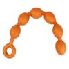 Anal Beads 6 Beads Anal Plug with Ring Silicone Rose Gold TaRiss's 4.8cmx40cm