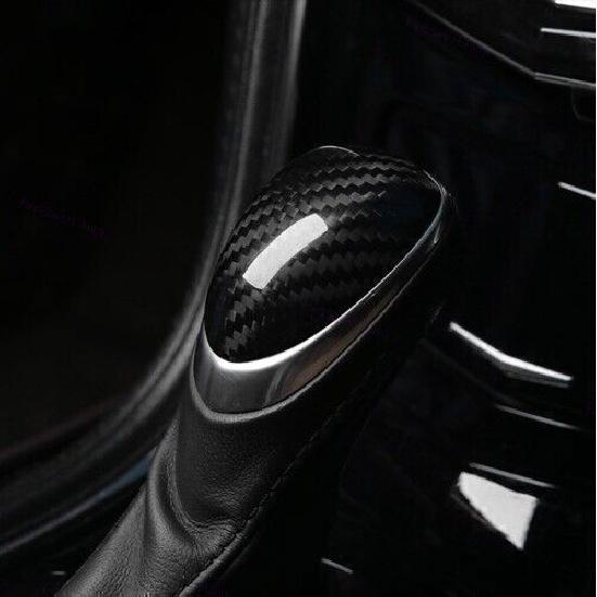 Dry Carbon Fiber Console Gear Shift Knob Trim For Cadillac SRX 2013-2015