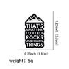 Motivational Cartoon Medal: Creative Metal Brooch with English Lettering for Clothing Accessories