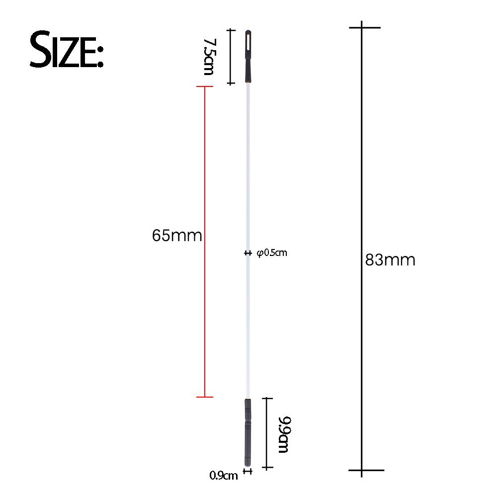 Trombone Steel Cleaning Rod Stick Plastic Handle Accessory Part