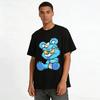 Cool Injured Blue Bear Graphic Trendy Casual Loose Fit Tee Pure cotton T-shirt