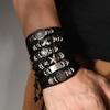 Handmade Cross-Border Leather Beaded Bracelet DIY Set: Men's Punk Vintage Bangle