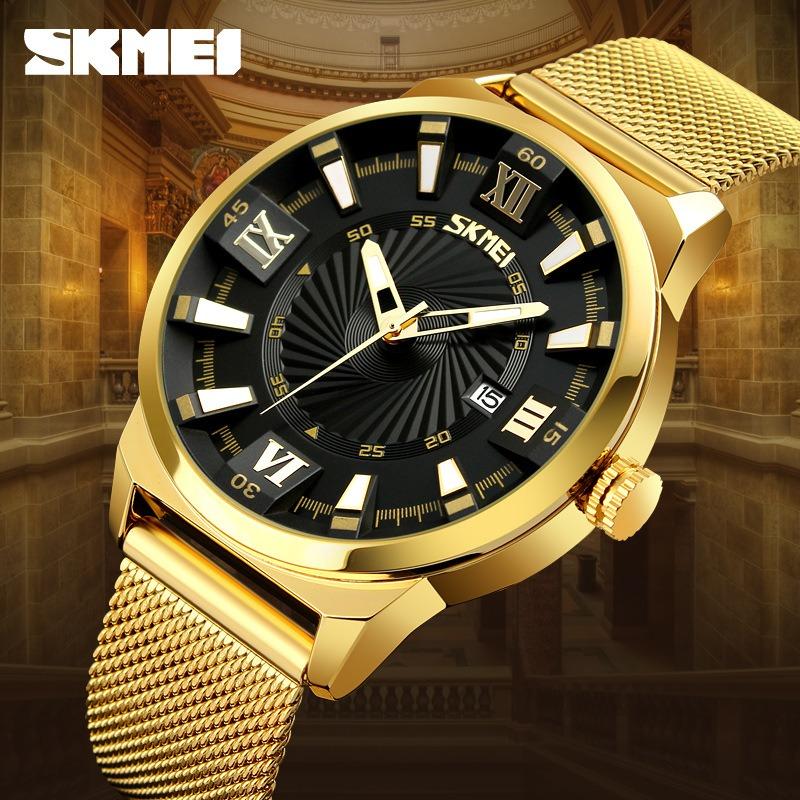 Business Men's Quartz Watch Casual Fashion Watch Steel Strap Stainless Steel Large Dial