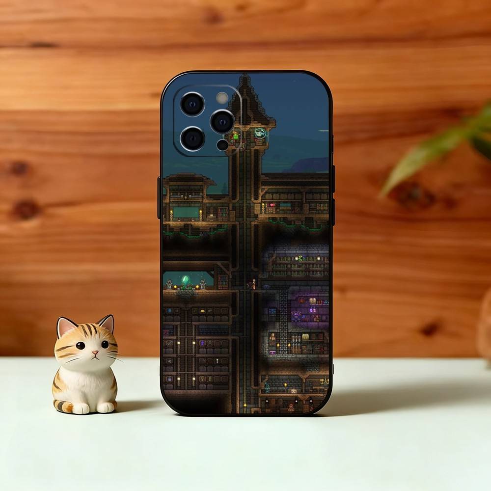 

Чехол для телефона T-Terraria G-Game Для iPhone 17, 16, 15, 14, 13, 12, 11 Plus, Pro Max, Другие Мягкий Черный Чехол iPhone13PRO