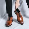Fashion New Fashion Men's Slip-on Business Leather Shoes Evening Shoes Gentlman Dress Shoes Elegant Wedding Shoes Footwear Zapatillas