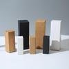 Rectangular Kraft Cosmetic Skincare Packaging Box, Thick Black & White Cardboard Folding Box