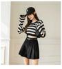 Women's High Waist Corduroy A-line Pleated Culottes Winter Shorts 2024