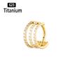 ASTM f136 Titanium Piercing Hinged Segment Septum Hoop Nose Rings Clicker Ear Cartilage Tragus Helix Conch Body Jewelry Earrings