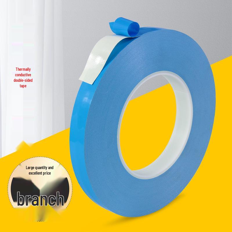 High-Temp Resistant Blue Thermal Conductive Double-Sided Tape for LED Strips—Thickened Adhesive with Fiberglass Insulation for Heat Dissipation