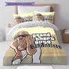 Grand Theft Auto Pattern Bedding,Quilt Set Quilt Cover Pillowcase Home Birthday Gift (1 * duvet cover + 2 * pillowcase, without core)