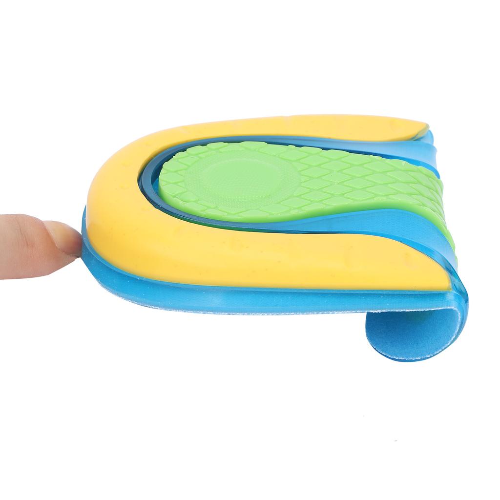 Heel Support Cups Shock Absorption Elastic Heel Pad Breathable Half Heel Insole for Pain Relief
