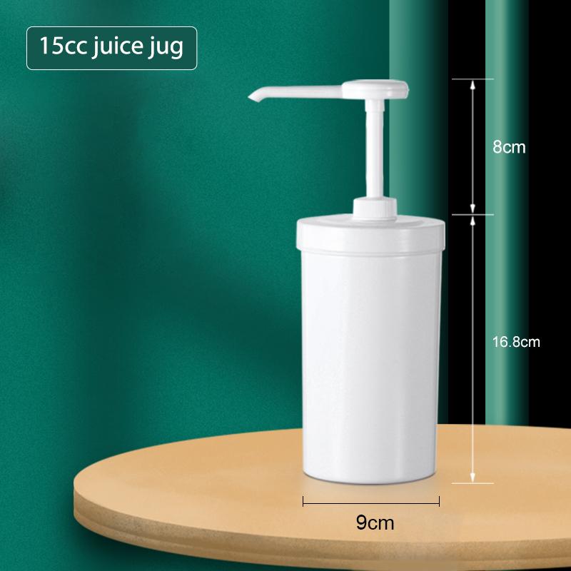 10/15/20/30Cc Liquid Dispenser Coffee Syrup Bee Drip Bottle With Hydraulic Pump And Nozzle Head Kitchen Honey Jar Container