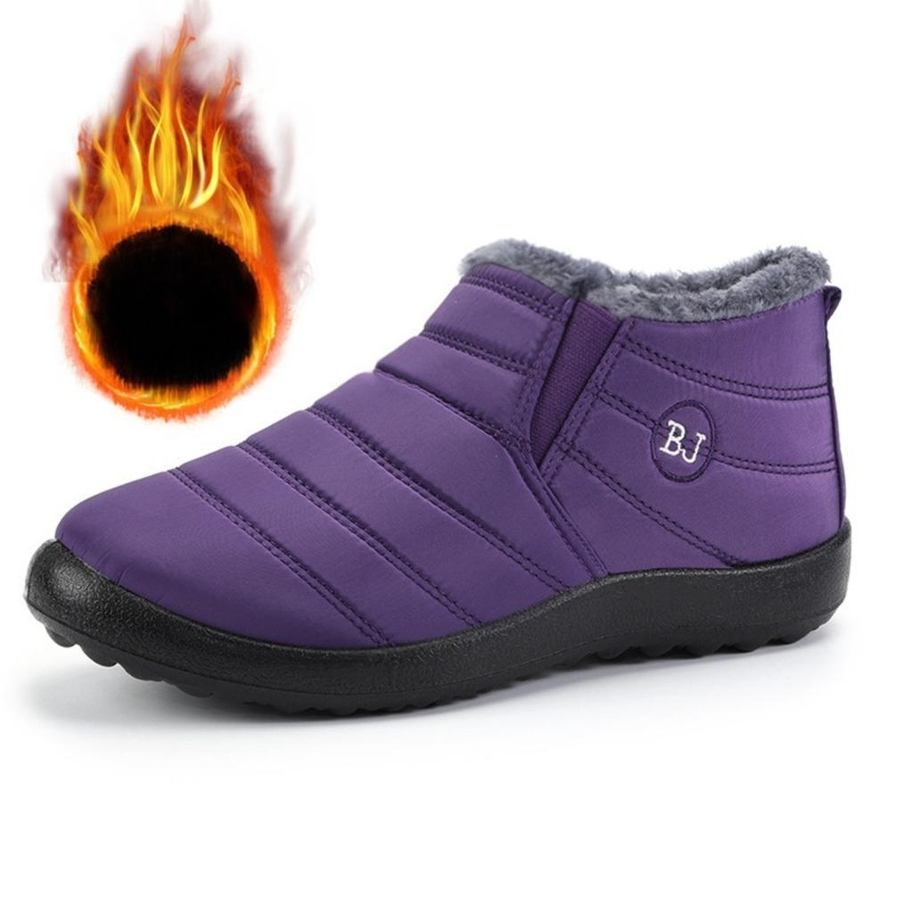 Herren- und Damen-, Wasserdicht, Baumwollstiefel, Schirmstoff, Schneestiefel, Warm, Niedrig geschnitten, Dicke Baumwollschuhe, Leichtgewicht, Damenstiefel