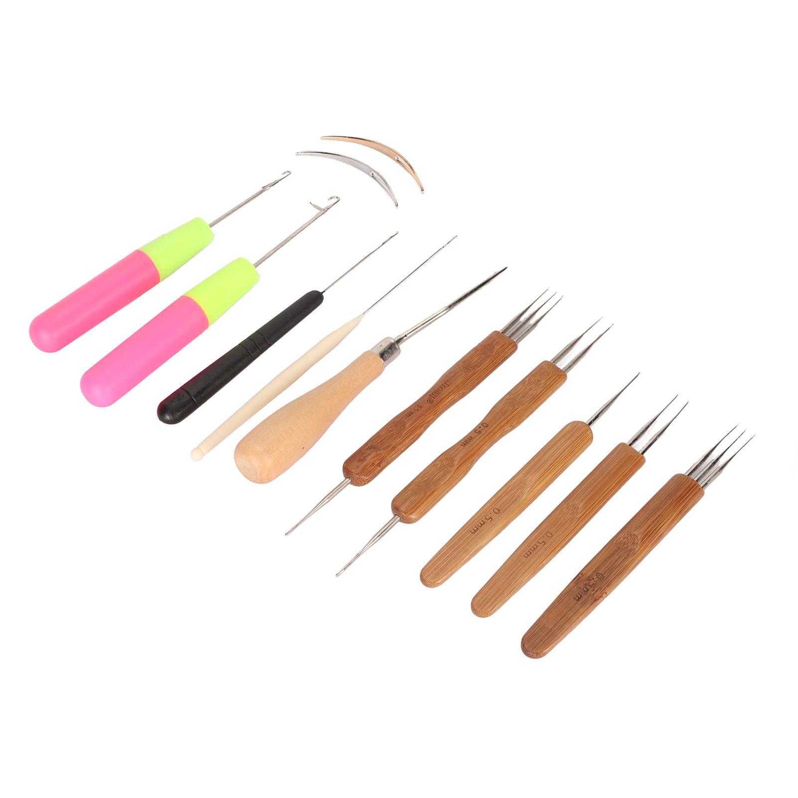 

Набор инструментов для дредов из 12 предметов, крючок для дредов, набор инструментов для фиксации волос для наращивания париков