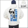 Sweat à capuche de Fitness Automne Hiver pour Homme - Sweatshirt Imprimé Double Face pour Musculation & Sports de Salle de Sport Pull Vêtement