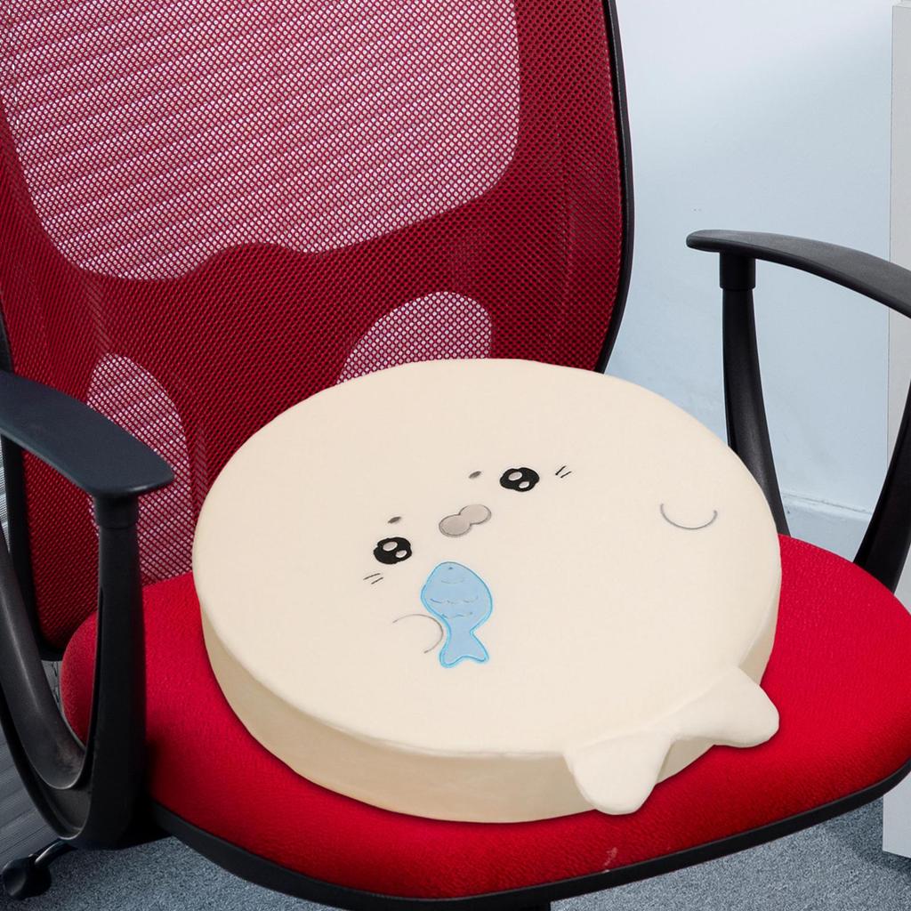 Memory Foam Seat Cushion Cartoon Floor Pouf Mat Soft Seal Design Stool Kitchen Chair Pad for