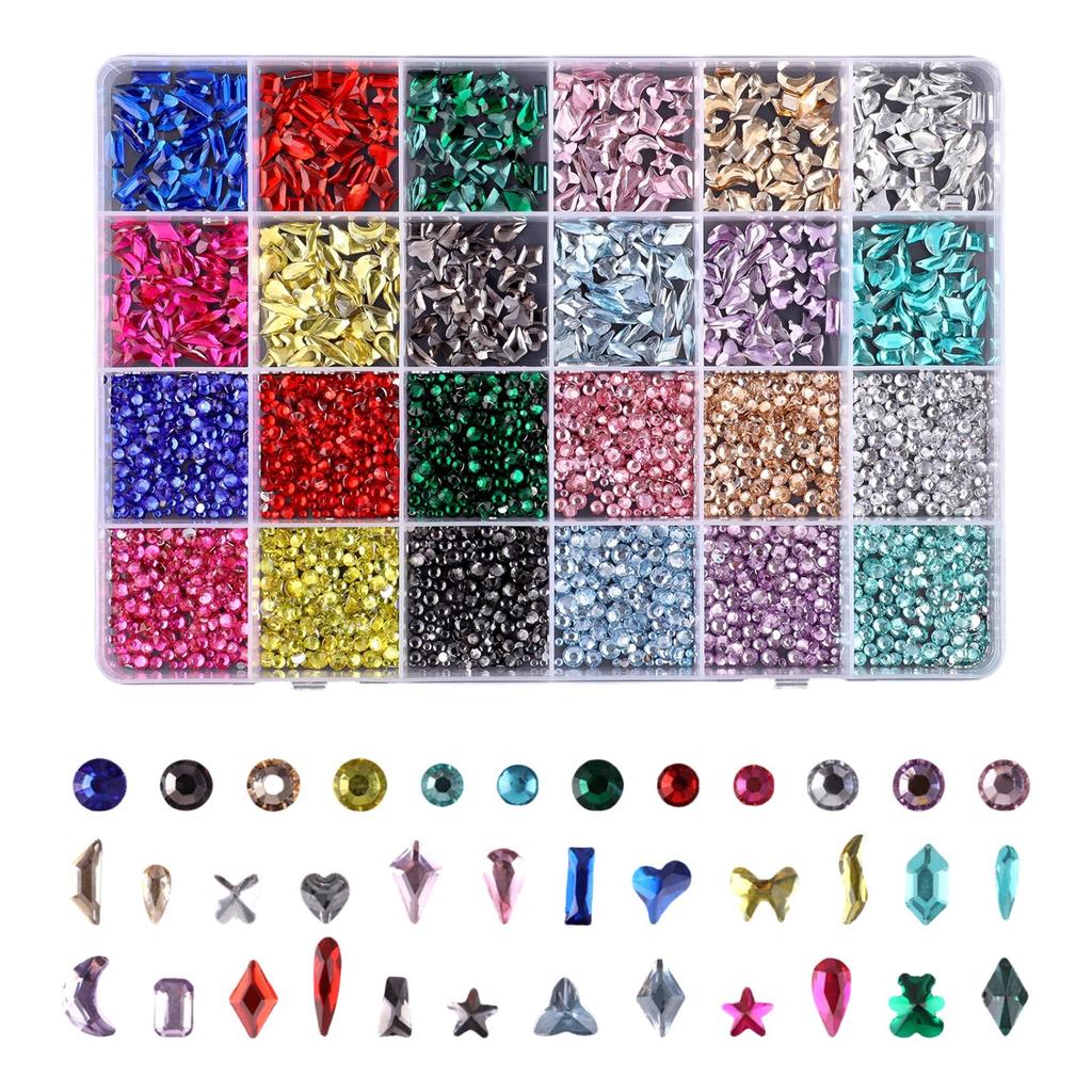3 Flaskor med 10 ml Lim 40 Färger av Resin Bländande, 3 mm 32000 Stycken För Tillverkning, Bländande Kit med 3 Stycken Lim För Kläder Skor Konstbok Konst