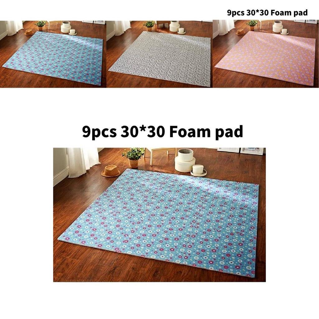 Minde Garden Floral Foam Puzzle Play Mat For Kids Bedroom And Lounge Safety Play Area