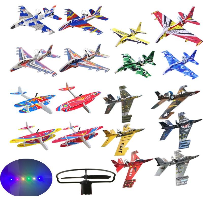 Electric Hand Throwing Glider Usb Rechargeable Fighter Plane With Durable Foam