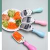 Küchenreibe Bowlingkugelform Gemüsehobel mit Griff Edelstahl Slicer Manuelle Karottenschredder Kochwerkzeuge