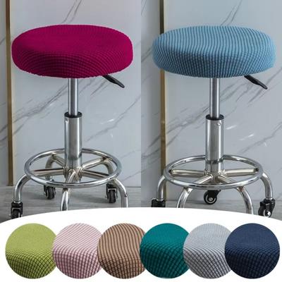 Funda Elástica Redonda para Silla Cojín de Asiento Grueso Funda para Silla Suave Funda para Taburete de Bar