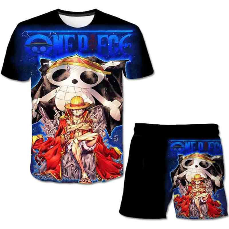 Mode 3D Vêtements Enfants 2 Pièces Ensemble Naruto Imprimer + Short Pantalon Vêtements 4-14 Ans Enfants Garçon Costume À Manches Courtes Tenue