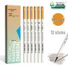 Flowing Light Charcoal Pencils: White, Green Bamboo, & Extra Soft for Sketching
