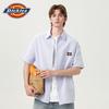 Dickies Men's Short Sleeve Striped Casual Shirt