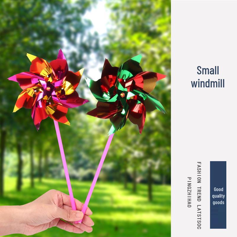 Colorful Cartoon Windmill Toy for Kids - DIY Kindergarten Decoration Plastic
