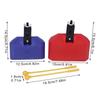 Cowbell Clapper Drum With 1 Hammer Pitched Durable Treble Jazz Drum Abs Bell Percussion Instruments Accessories Drums Part