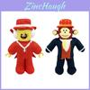 Steal A Brainrot Jandel Black Monkey Plush Toy With Red Hat For Kids Playroom Decor