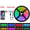 LED Streifen Lichter 1M-8M USB Bluetooth RGB 5050 5V Luces Flexible Band TV Desktop Bildschirm hintergrundbeleuchtung Diode Band Fita Für Zuhause