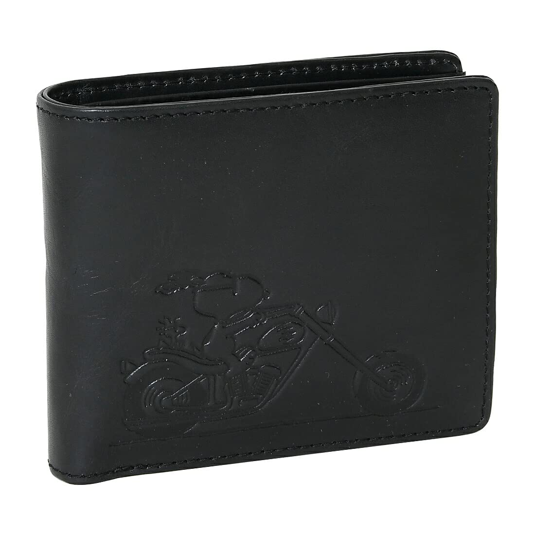 

Peanuts 73300 Snoopy Bifold Short Wallet, No Clasp, Women s, Black