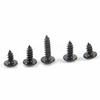 Xiedeai Blackened Cross Wood Screws - Large Countersunk Head Screws, Multipurpose for Wood, Carbon Steel, Pan Head, Round Head, Mushroom Head, Self-Ta