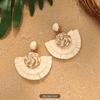 Handmade flower stud earrings - Bohemian style ear rings accessory