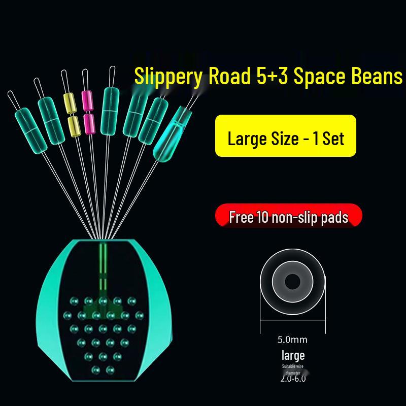 

High-Transmittance Crystal Silicone Fishing Bean Set 1 set