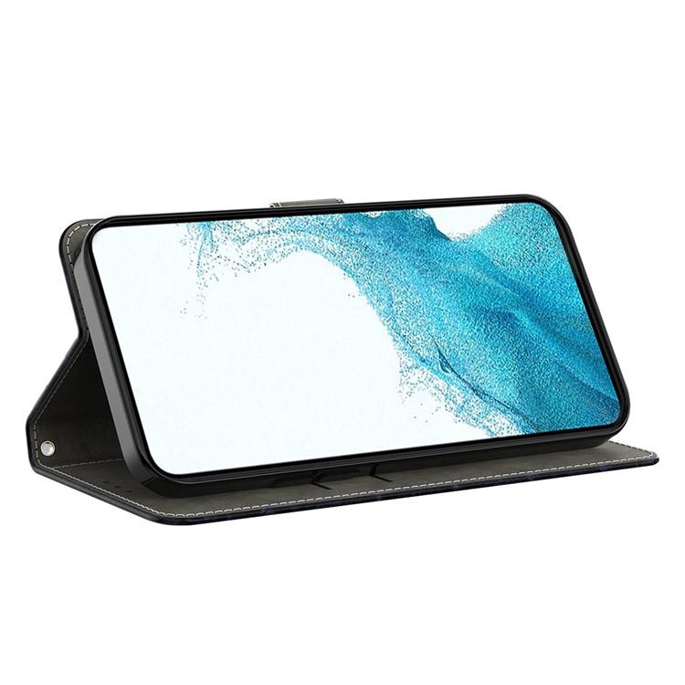 For Xiaomi Redmi Note 13 4G Case Pattern Printed Protective Cover TPU+PU Leather Flip Phone Case