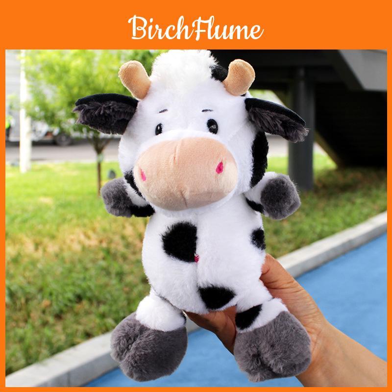 Plush Cow Toy With Pp Cotton Filling Soft Animal Pillow For Kids Gift